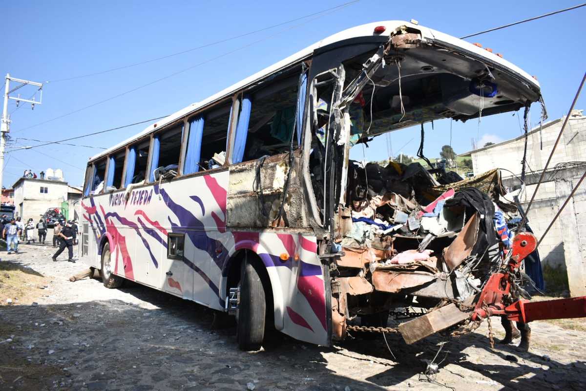 Camión en el que viajaban peregrinos a Chalma. (Rodrigo del Río)