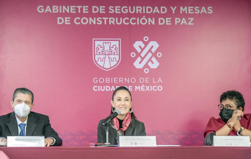 Claudia Sheinbaum y Giovani Gutiérrez instalan Gabinete de Seguridad en Coyoacán