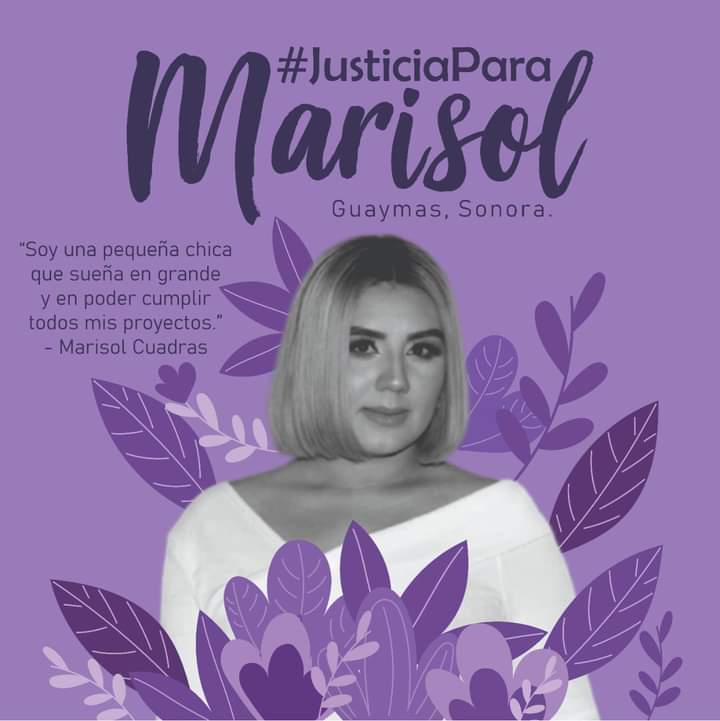Colectivas feministas de todo el país exigen justicia para Marisol Cuadras