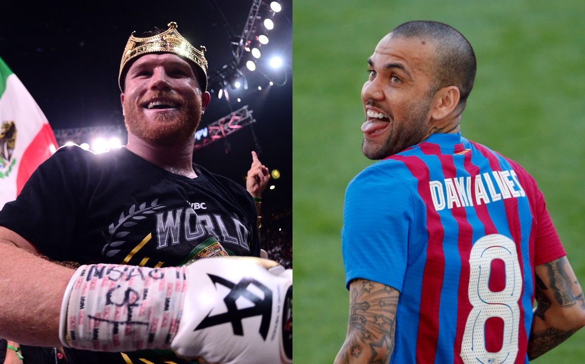 Canelo Álvarez y Dani Alves (Reuters)