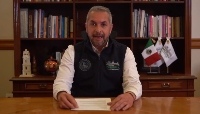 Sergio Baños, presidente municipal de Pachuca. (Especial)