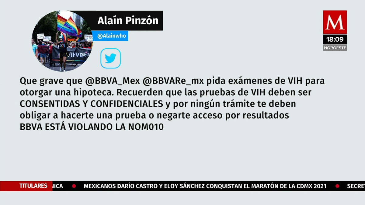 Denuncian discriminación por VIH de parte del banco para otorgar hipoteca, Alaín Pinzón