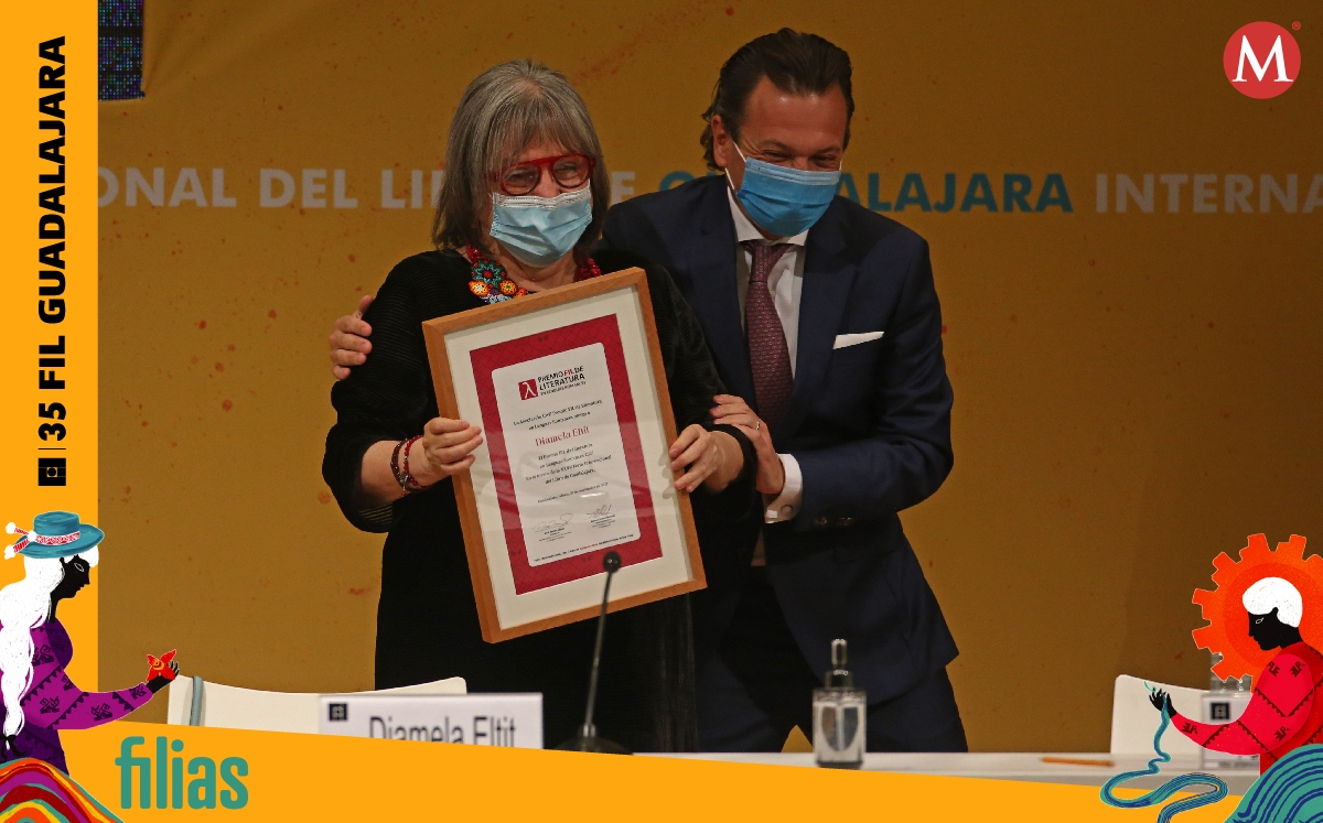 Dialmela Eltit recibió el Premio FIL de Literatura en Lenguas Romances. (Foto: Fernando Carranza)