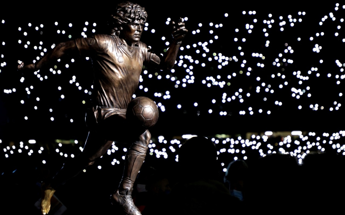 Estatua de Diego Armando Maradona (Reuters)