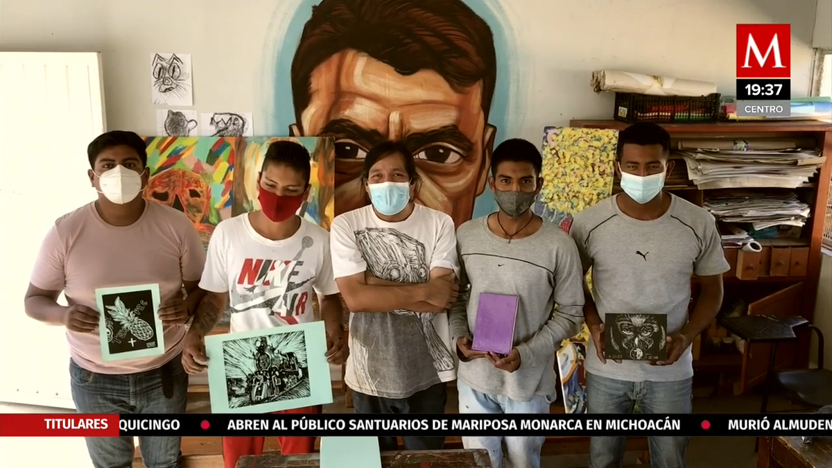 Internos proyectan emociones atreves de la pintura en Oaxaca