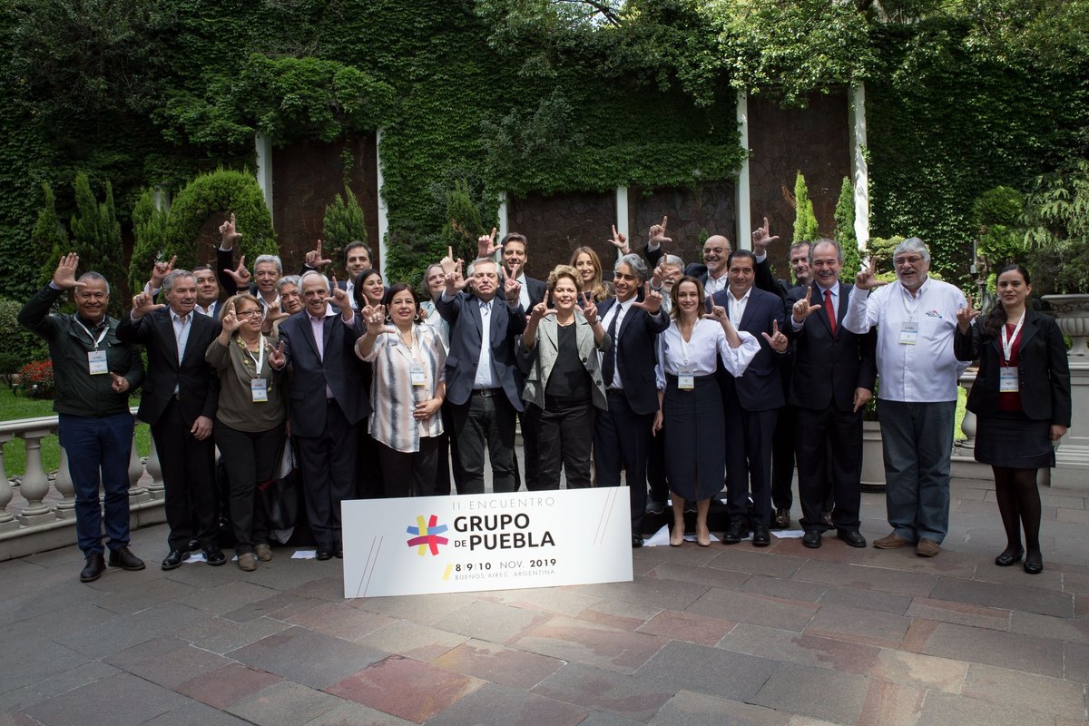 Reunión del Grupo de Puebla en 2019 (Archivo / Facebook: Grupo de Puebla)