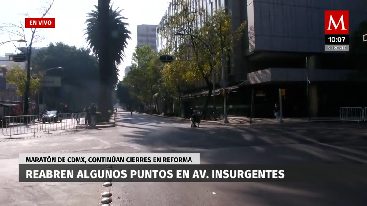 Se abren vialidades después de finalizar el maratón en CDMX