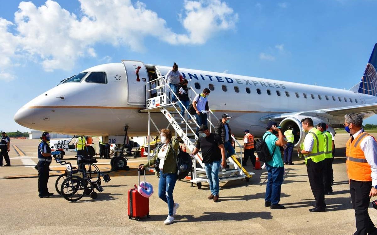 Aeropuerto de Tampico. Llegada de viajeros internacionales.