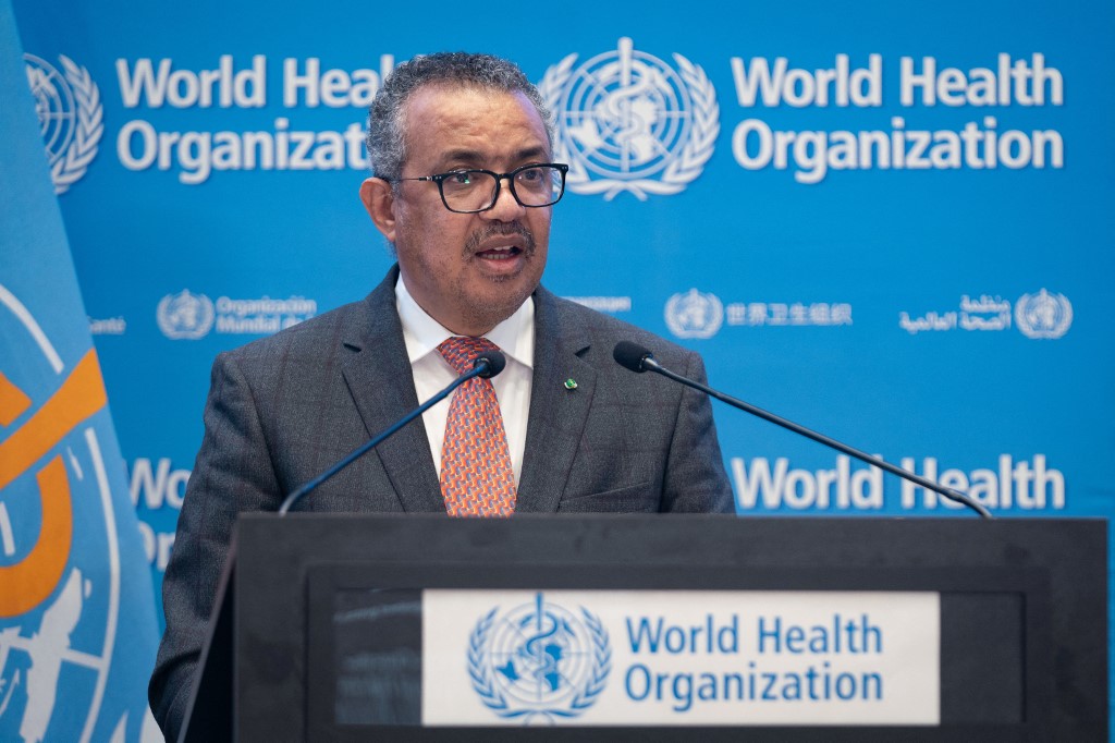 El director general de la Organización Mundial de la Salud (OMS), Tedros Adhanom Ghebreyesus. (AFP)