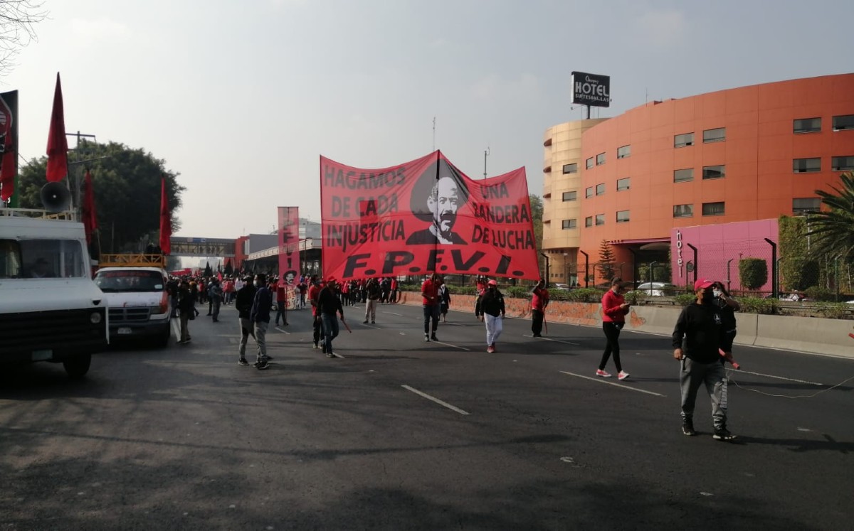 Marcha FPFV el alcaldía Cuauhtémoc