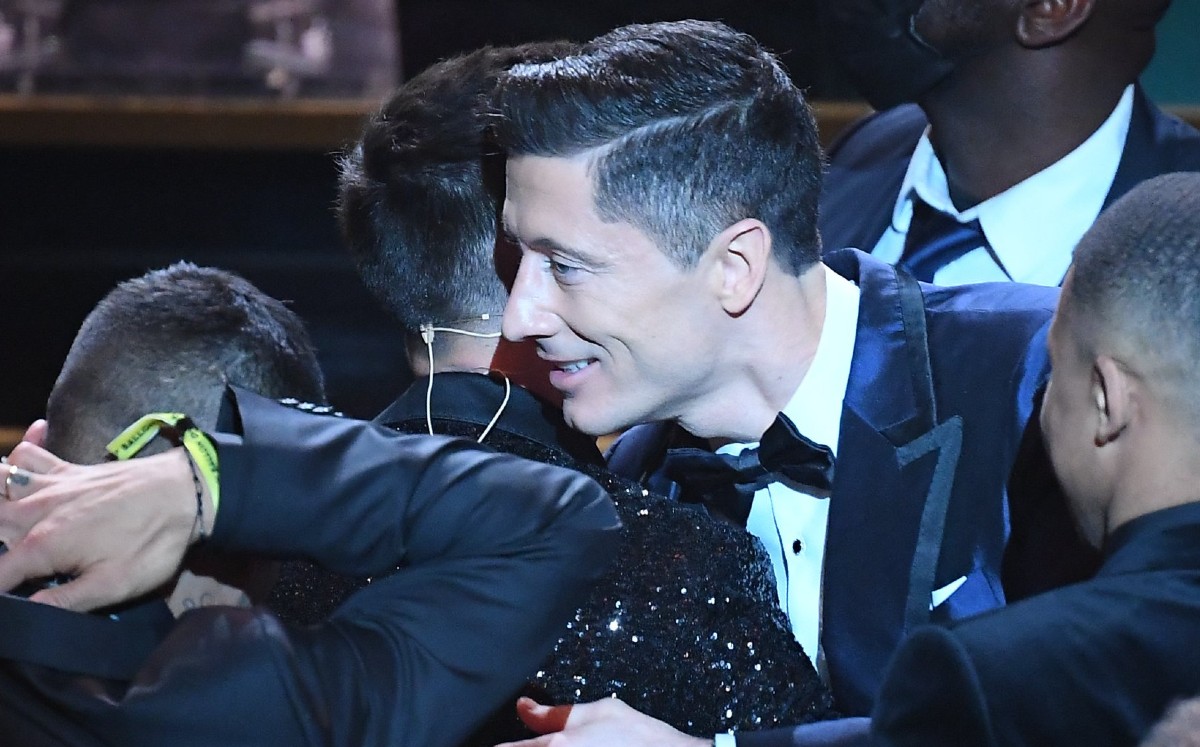 Messi y Lewandowski en el Balón de Oro