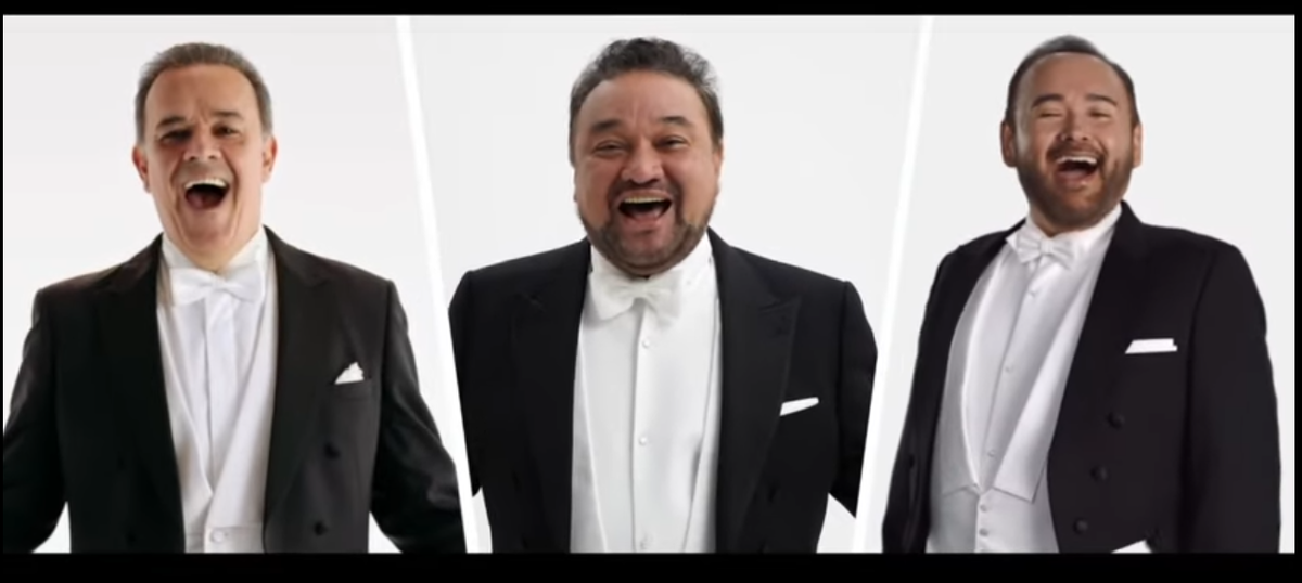 Los tenores mexicanos Fernando de la Mora, Ramón Vargas y Javier Camarena. (Foto: Especial)