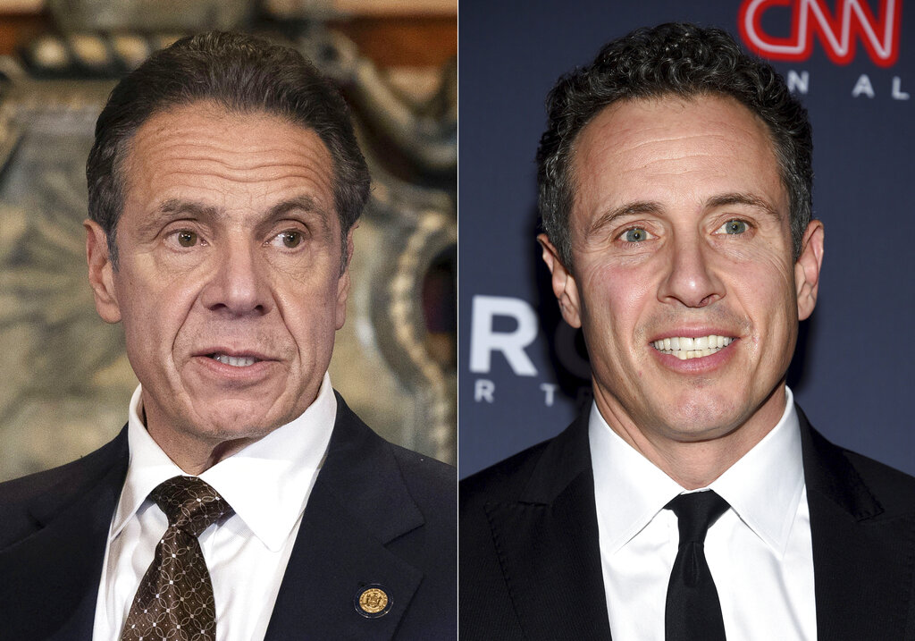 Andrew Cuomo, ex gobernador de Nueva York, es hermano del presentador Chris Cuomo. (AP / Archivo)