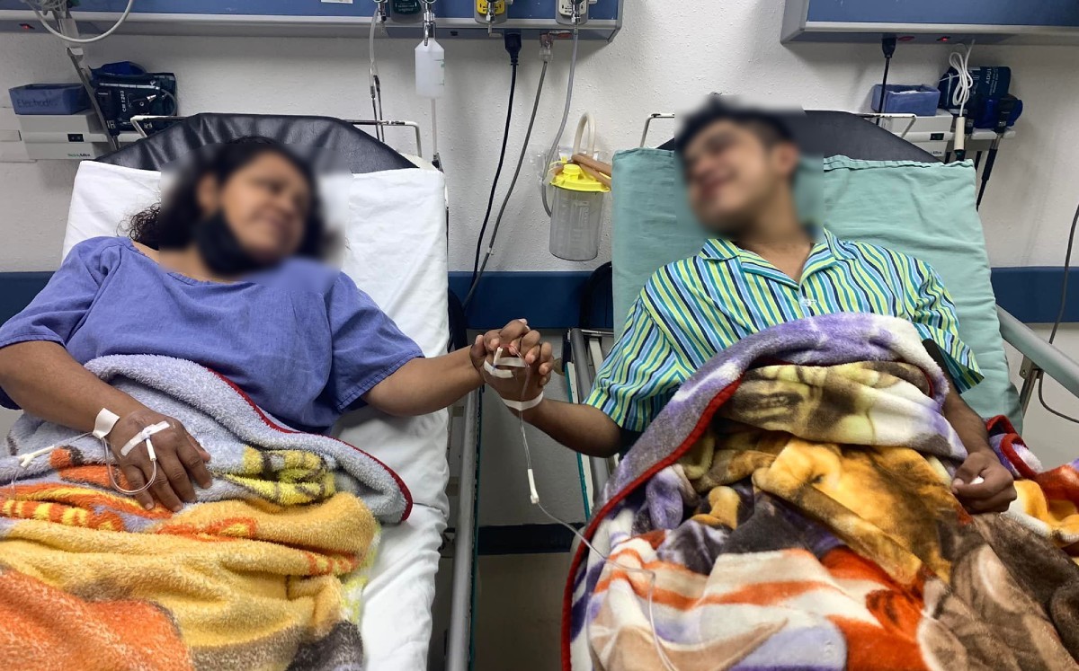 Bernarda salva a su hijo Alán con la donación de un riñón. (Trasplantes La Salle Victoria)