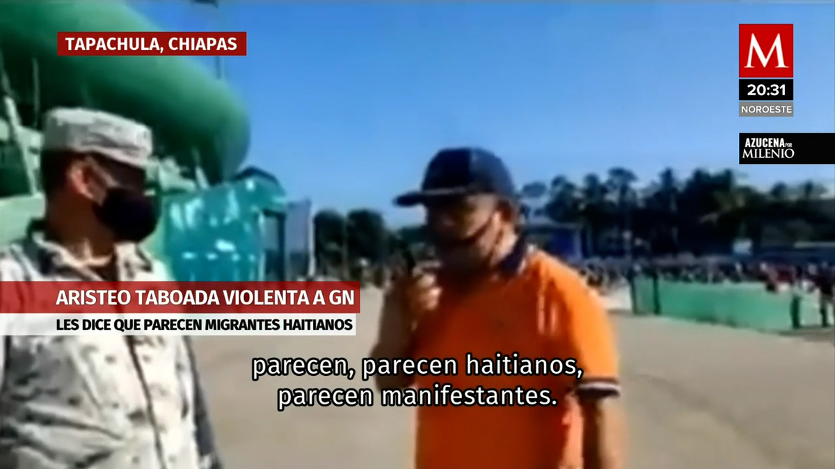 Exhiben al titular del INM de Chiapas que agredió a elementos