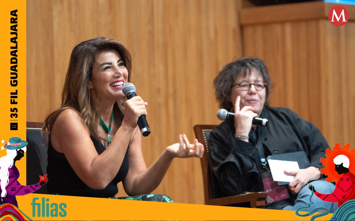 Joumana Haddad y Gabriela Warketin. /Paula Islas