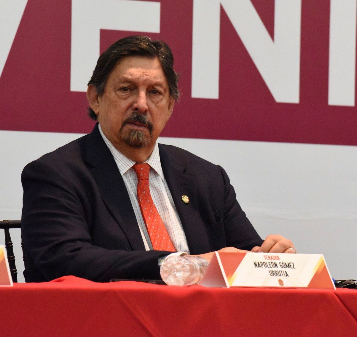 Napoleón Gómez Urrutia, senador de la República por Morena. (Especial)