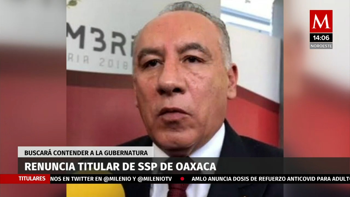 En Oaxaca, renuncia secretario de Seguridad Pública, Heliodoro Díaz