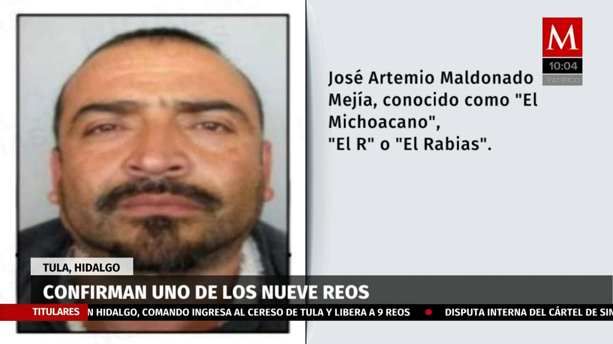 Confirman uno de los nueve reos de la fuga en Tula conocido como “El Michoacano”