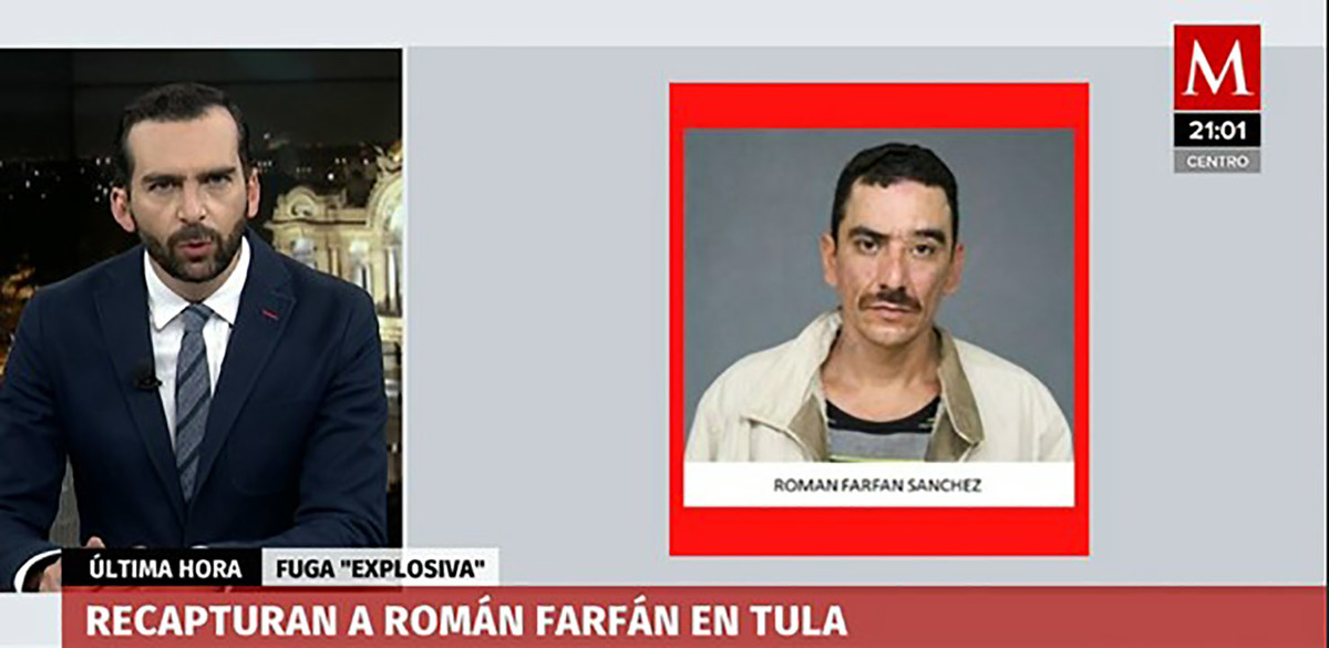 Recapturan a uno de los reos que escapó del penal de Tula, Hidalgo
