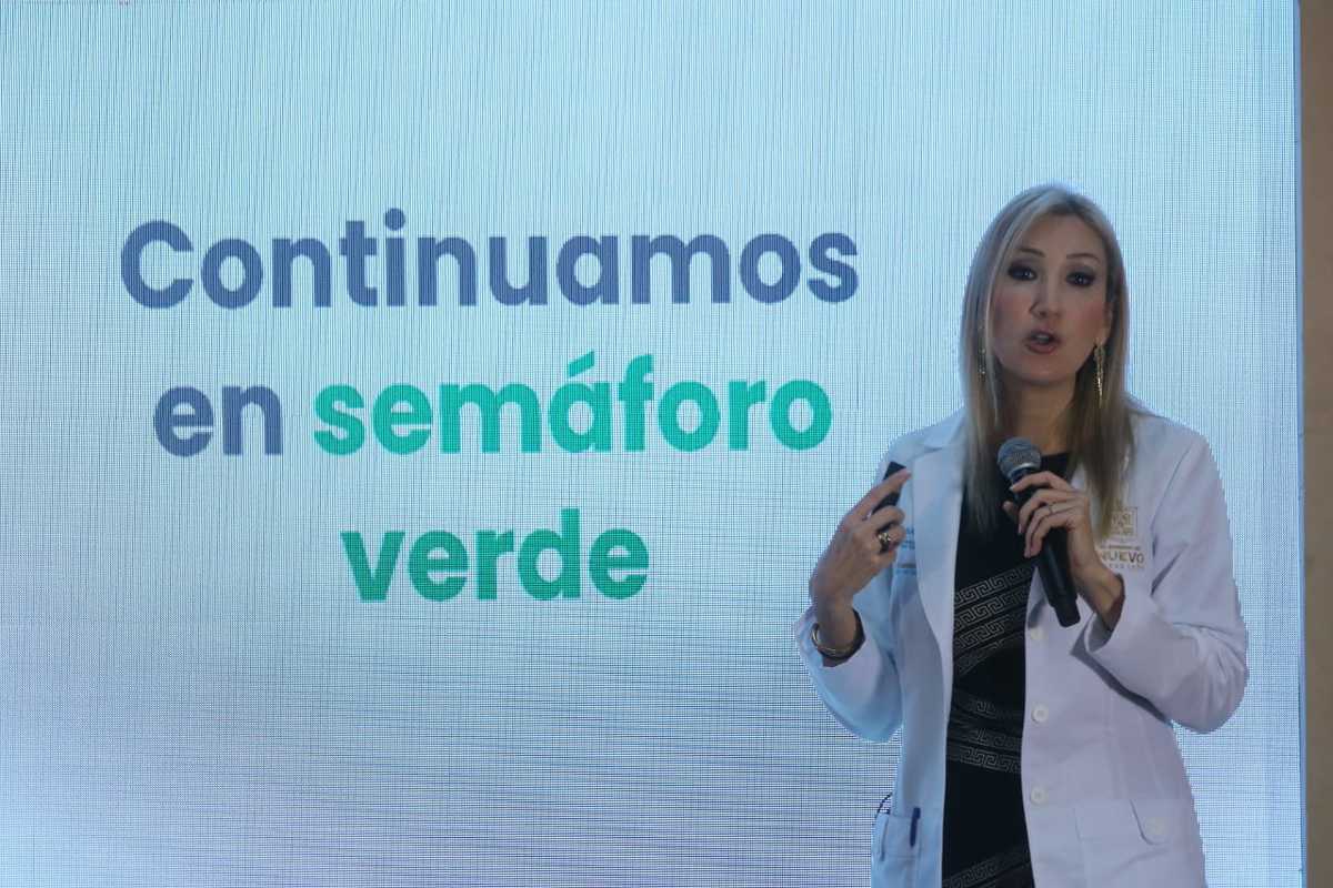 Alma Rosa Marroquín, secretaria de Salud en Nuevo León. Foto: Leonel Rocha.