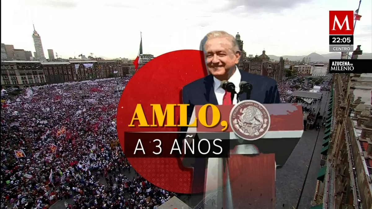 AMLO dio su informe a tercer año de gobierno en el Zócalo Capitalino