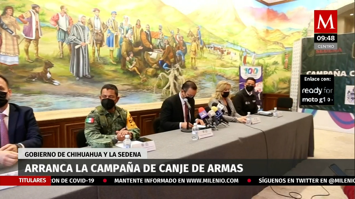 Arranca campaña de canje de armas en Chihuahua
