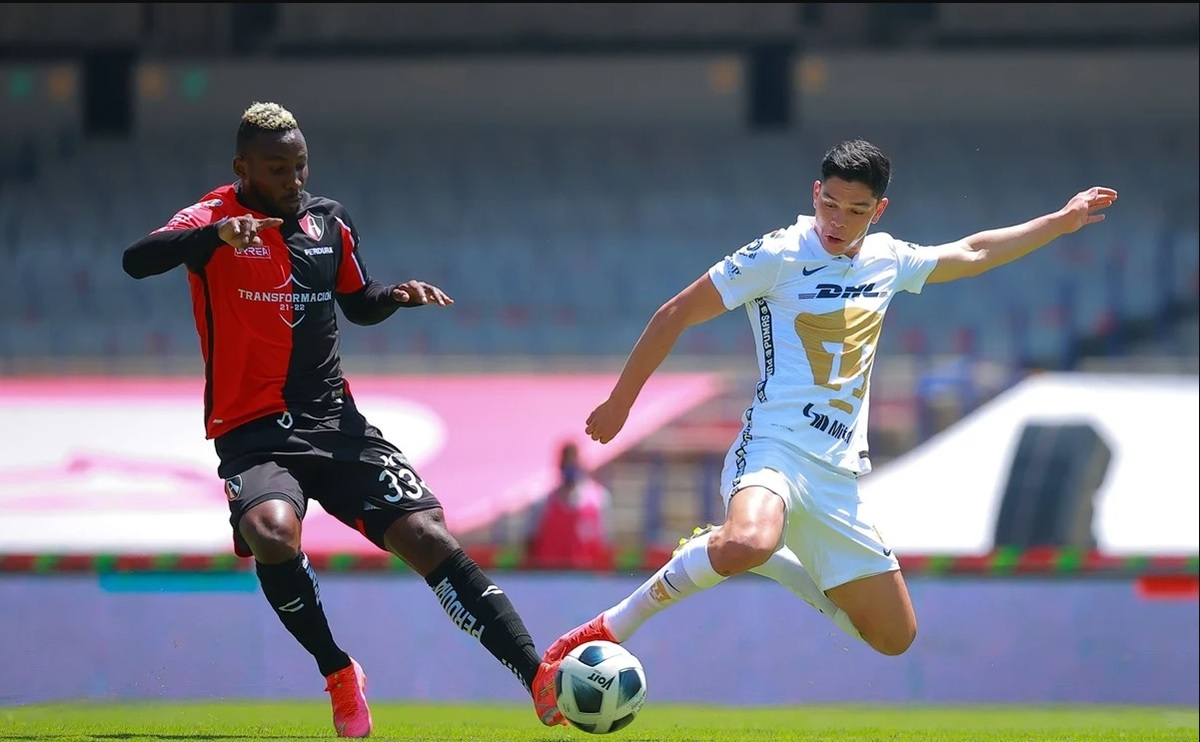 Atlas y pumas se enfrentaron en la jornada 1 del Apertura 2021. (Imago7)