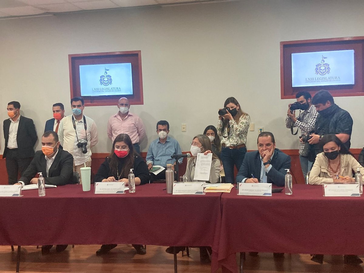 Comisión de Hacienda sesiona en el Congreso del Estado de Jalisco (Twitter @LegislativoJal)