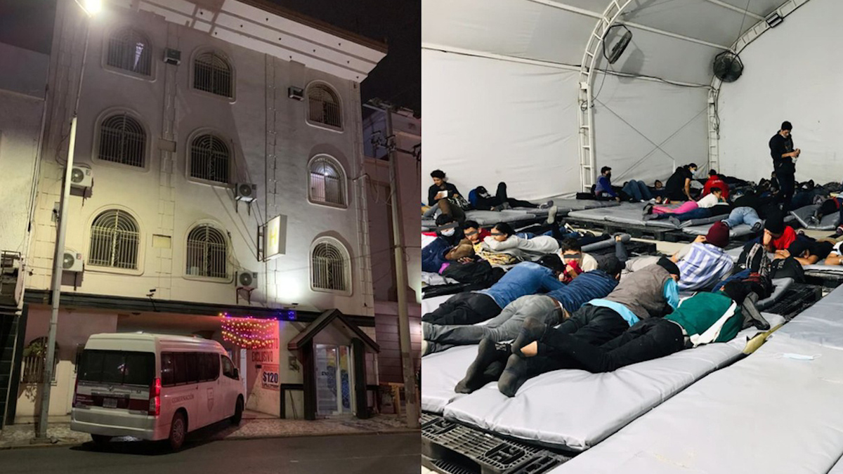 Rescatan a 105 migrantes hacinados en un hotel de Monterrey