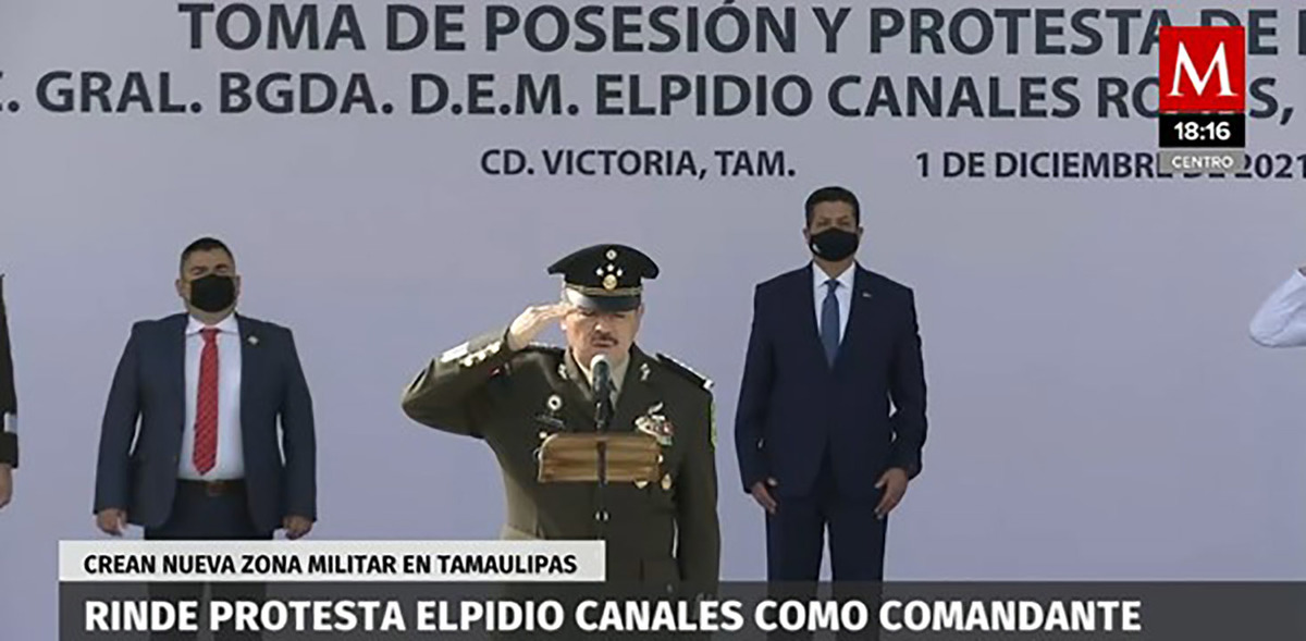 Rinde protesta Elpidio Canales como comandante de la Zona Militar