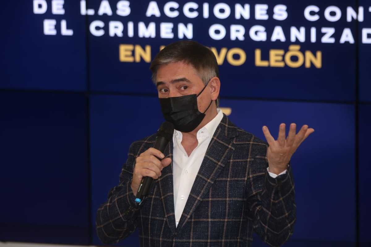 Aldo Fasci, secretario de Seguridad en Nuevo León. Foto: Leonel Rocha.