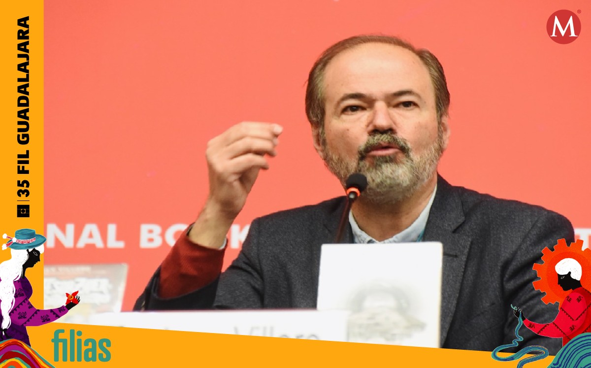El escritor en la FIL Guadalajara. (Ruth Rosas)