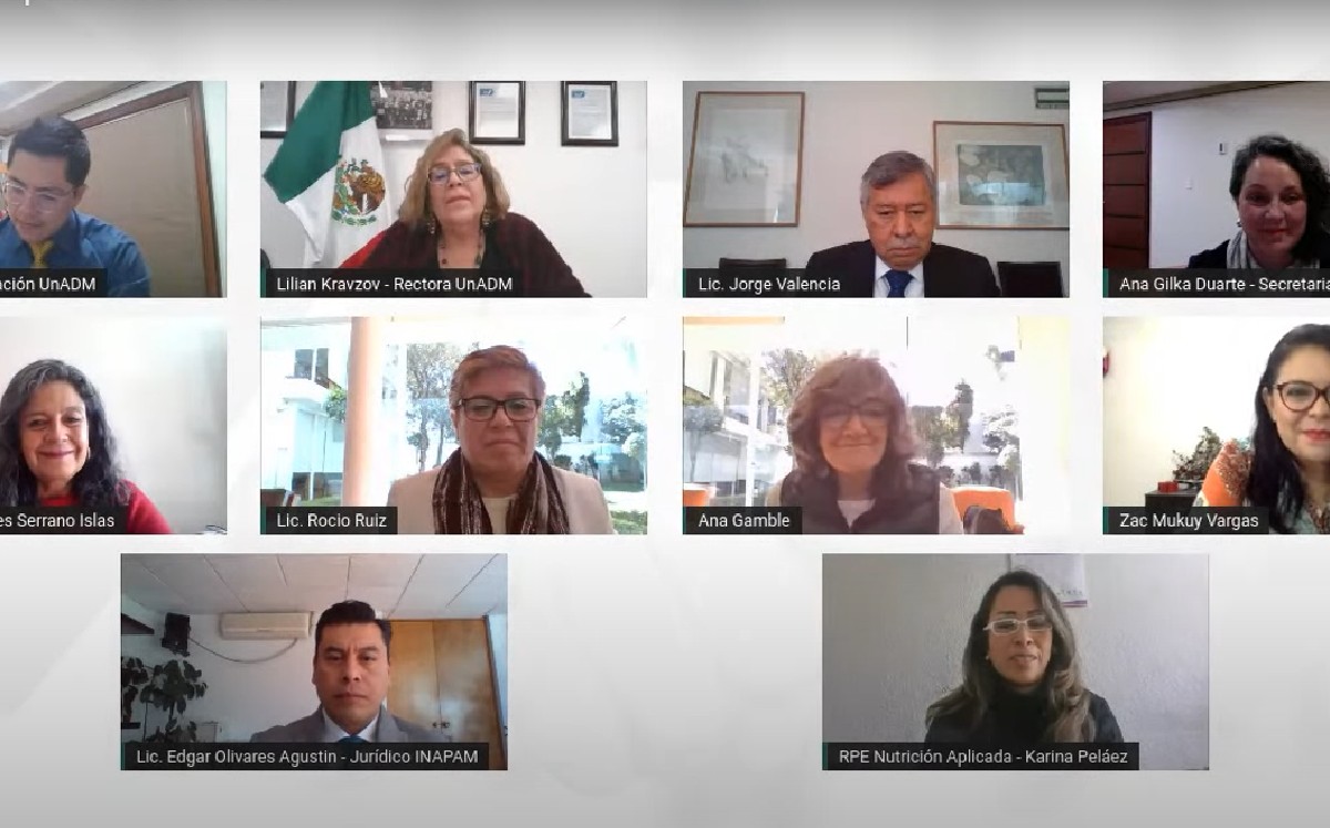 El evento se realizó de manera virtual a través de una plataforma electrónica (UnADM)