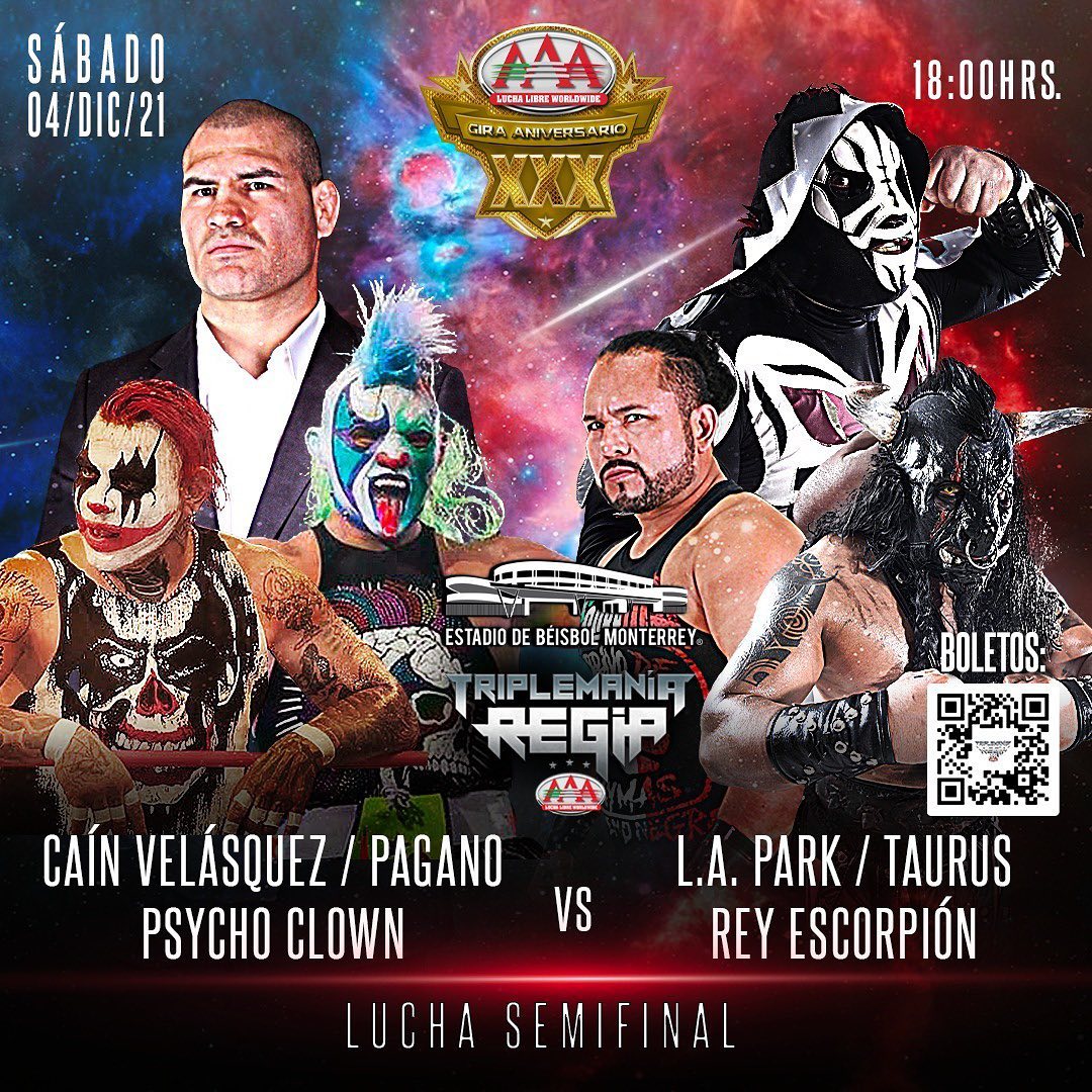 Todo listo para Triplemanía Regia 2021 en el Palacio Sultán (Instagram)