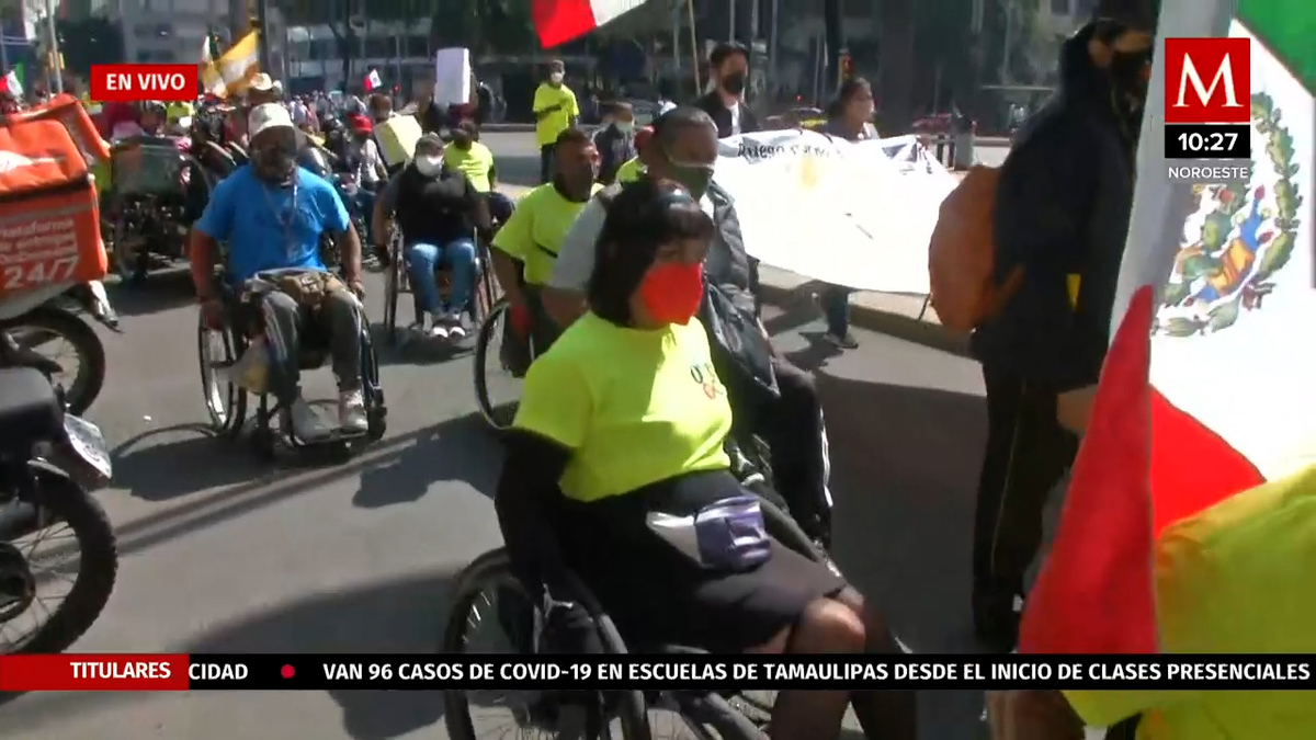 Marcha en CdMx por el Día Mundial de las Personas con Discapacidad