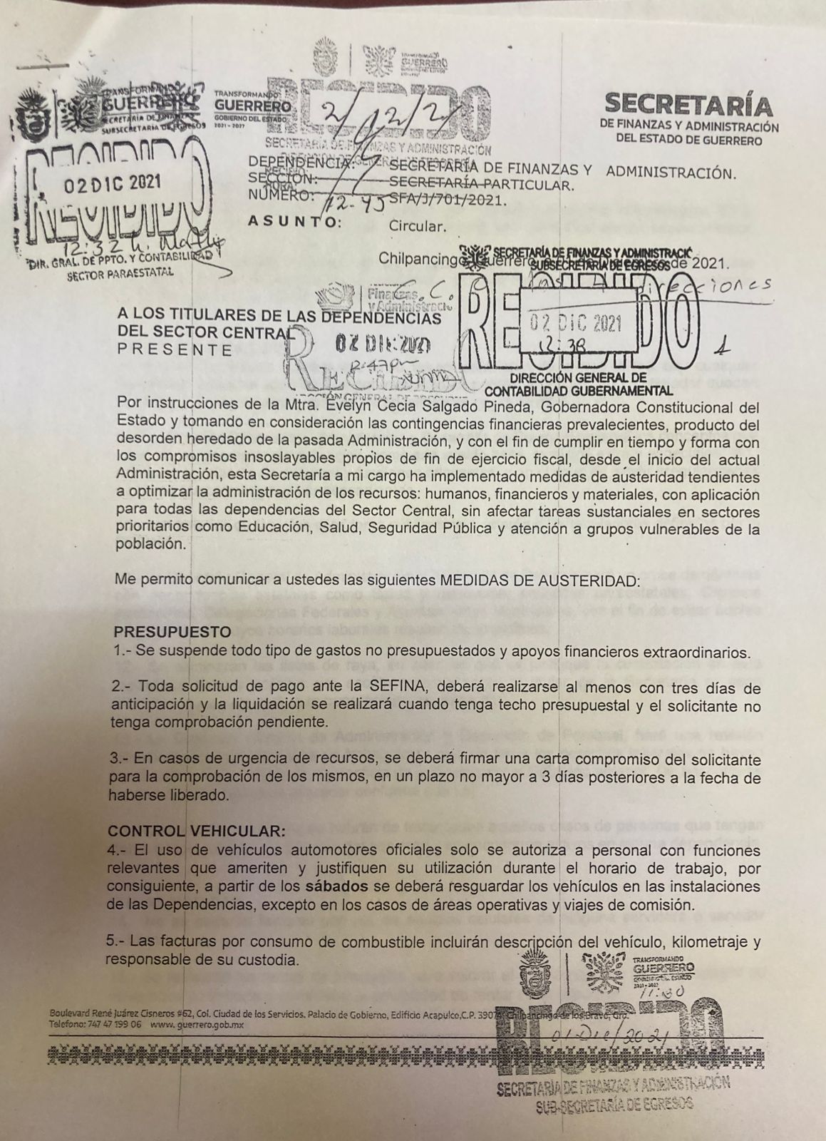 Plan de Austeridad en Guerrero. | Rogelio Agustín
