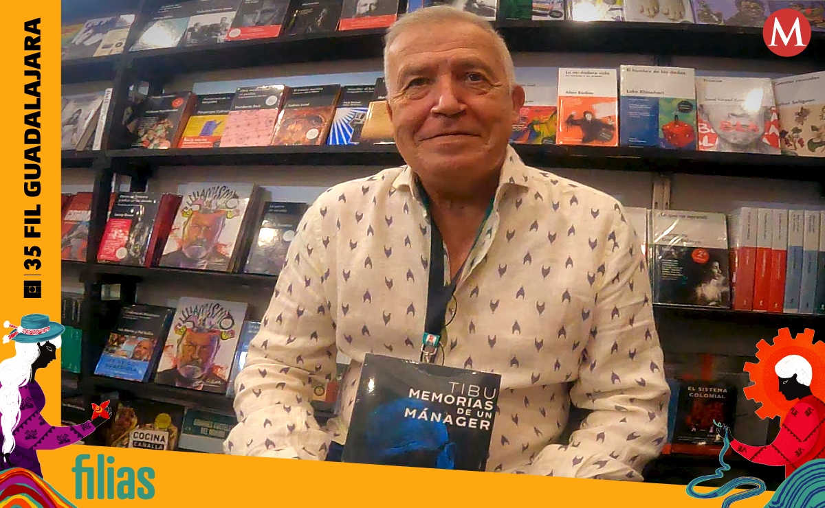 Carlos Vázquez 'Tibu' de visita en la FIL Guadalajara (Foto: Enrique Vázquez)
