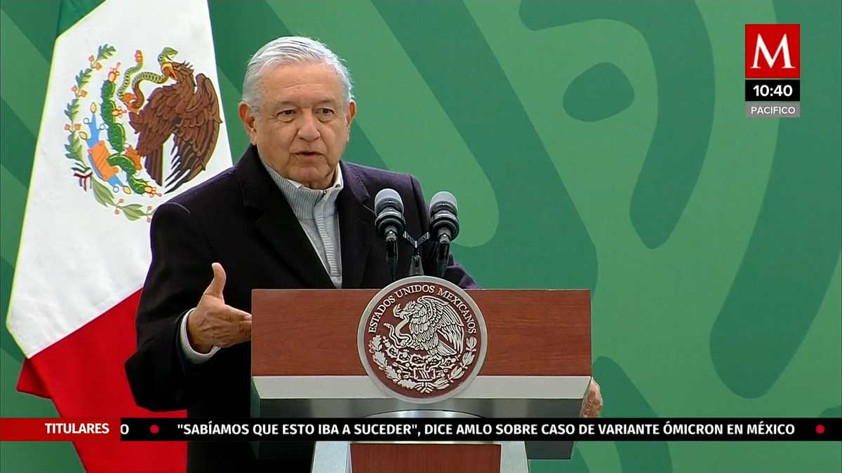 “No se ha demostrado la agresividad”, dice AMLO sobre caso de variante ómicron en México
