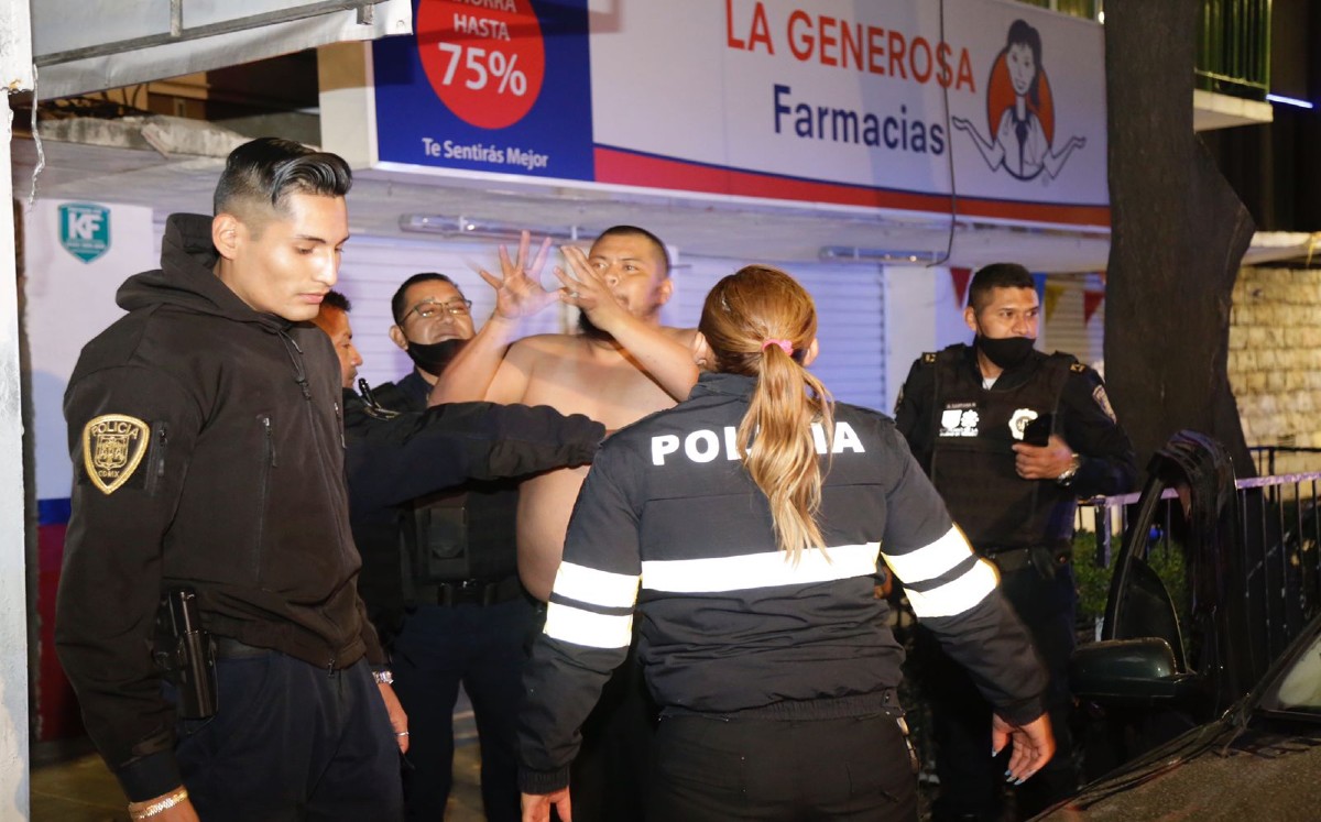 El detenido estaba bajo los efectos de estupefacientes
