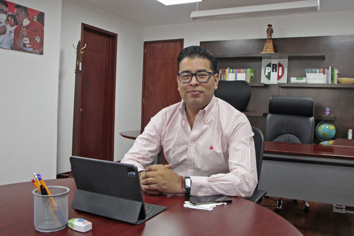 Néstor Camarillo Medina, dirigente estatal del PRI | Melanie Torres