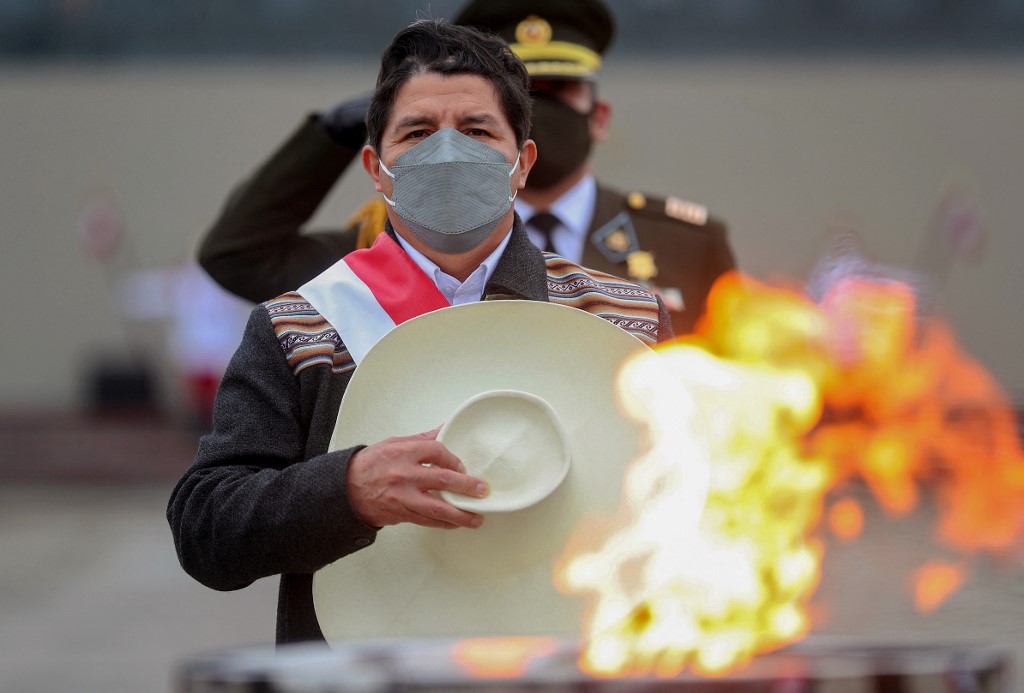Pedro Castillo, presidente de Perú. (AFP / Archivo)
