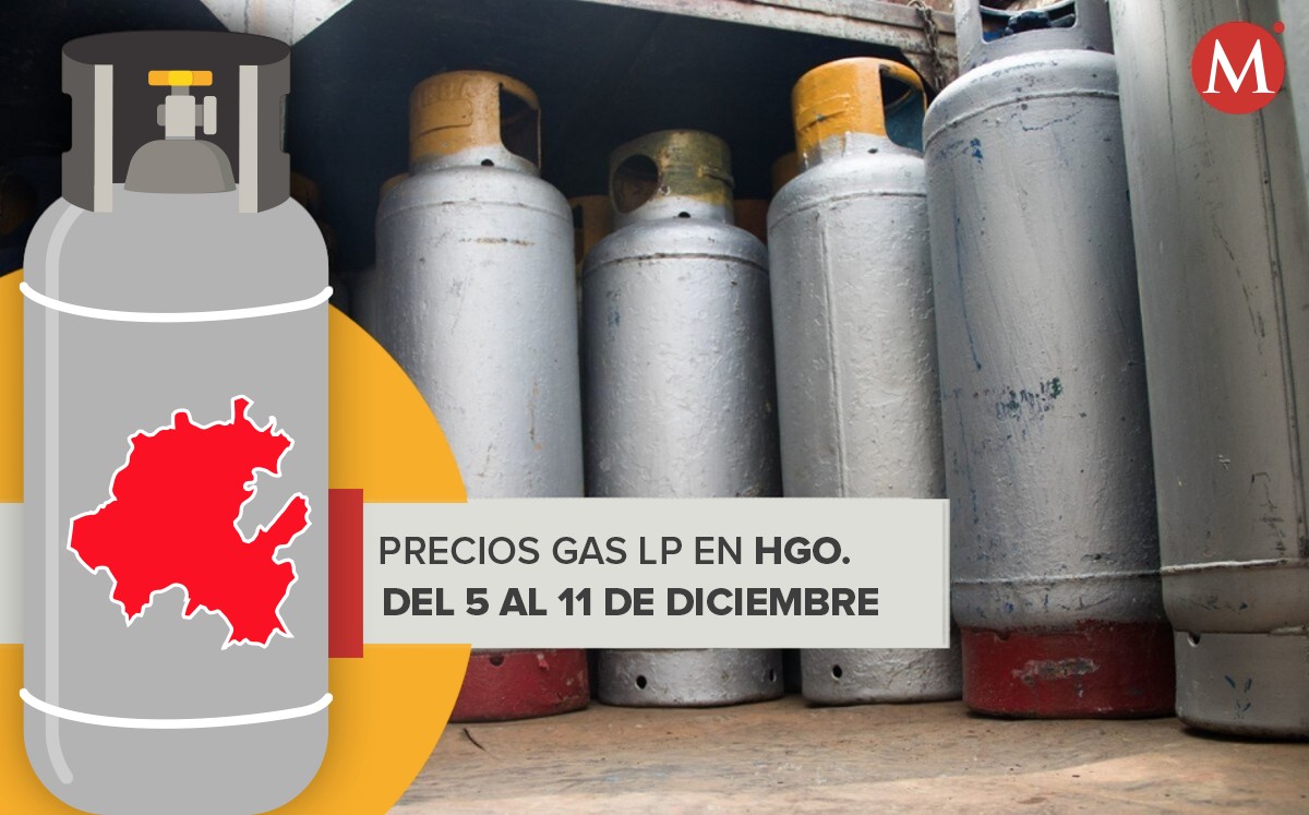 Precio actual gas LP en Hidalgo. (Especial)