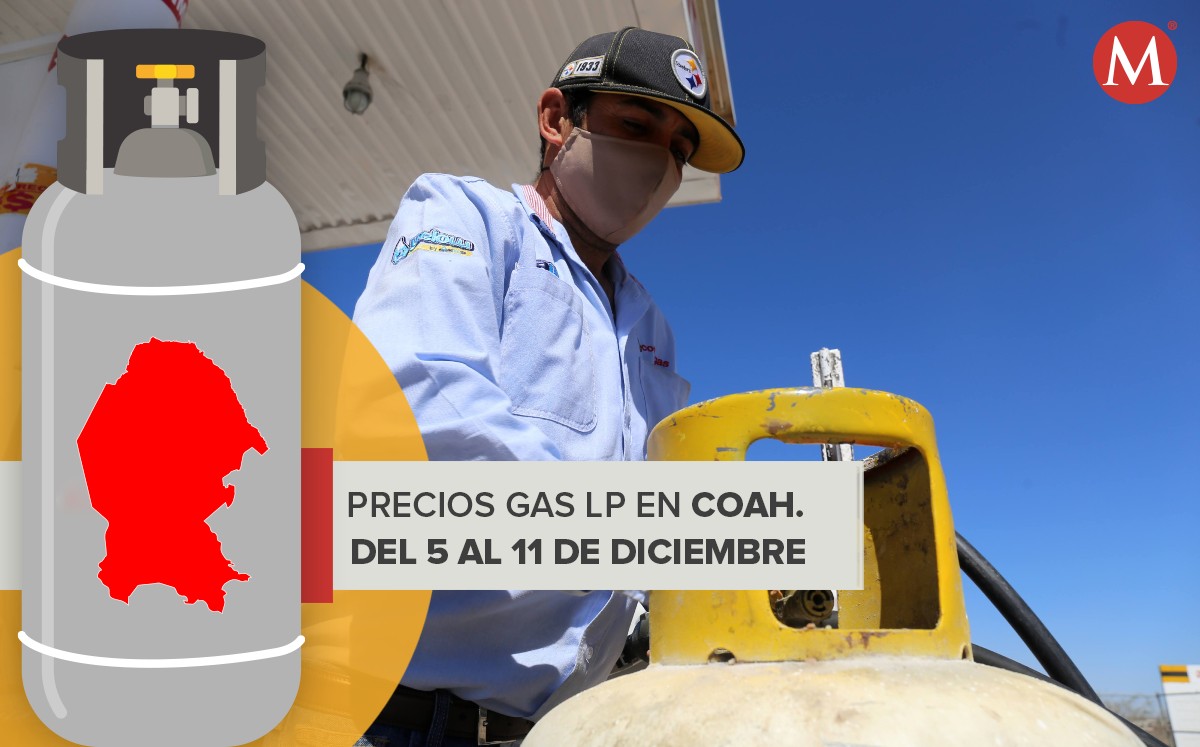 Precio de gas LP Coahuila del 5 al 11 de diciembre. | Mauricio Román