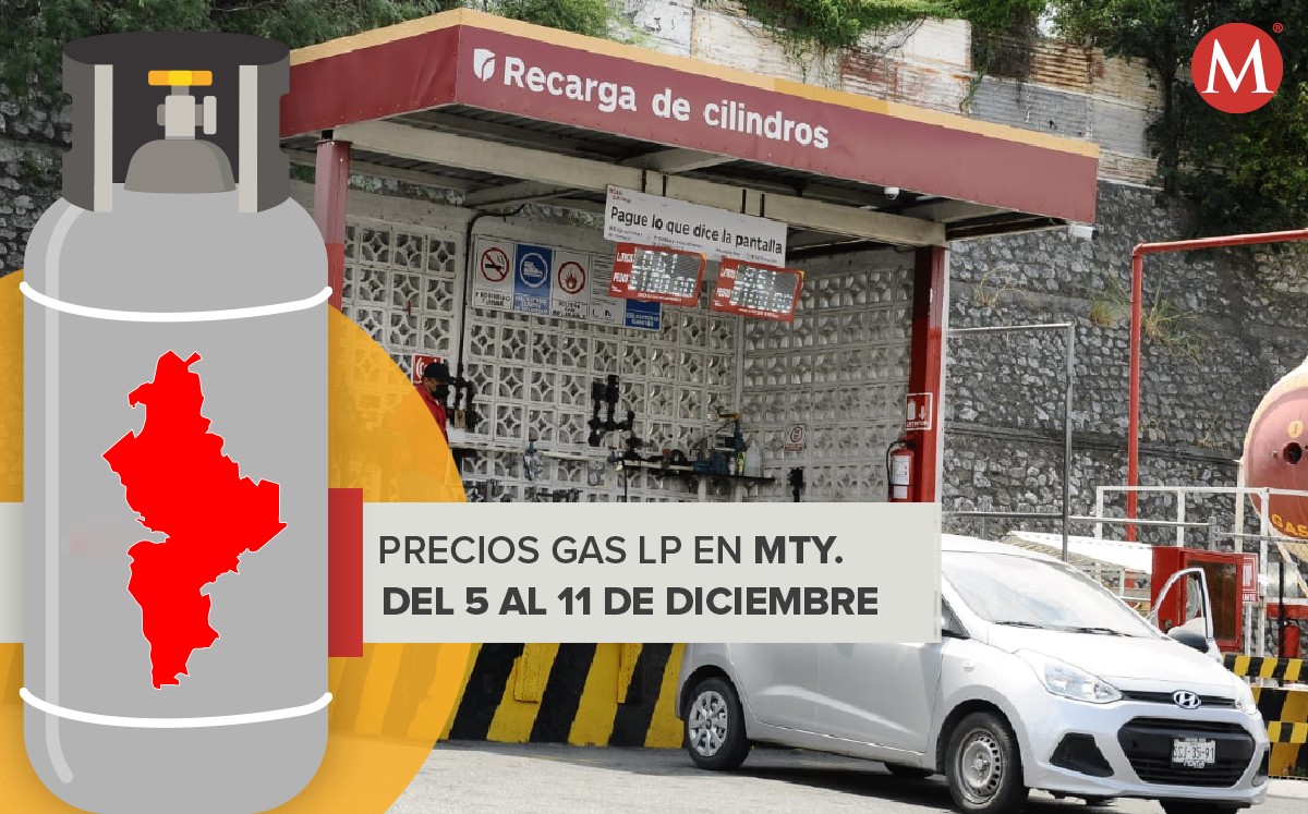 Precios del gas LP en Nuevo Leon del 5 al 11 de diciembre 2021. Foto: Raúl Palacios.