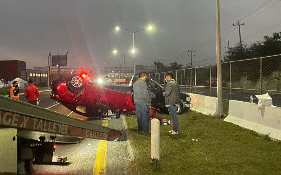 El accidente se registró alrededor de las 3:00 de la madrugada. Foto: Monserrat Contreras