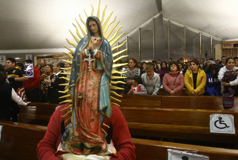 Celebración a la Virgen de Guadalupe. Foto: Especial