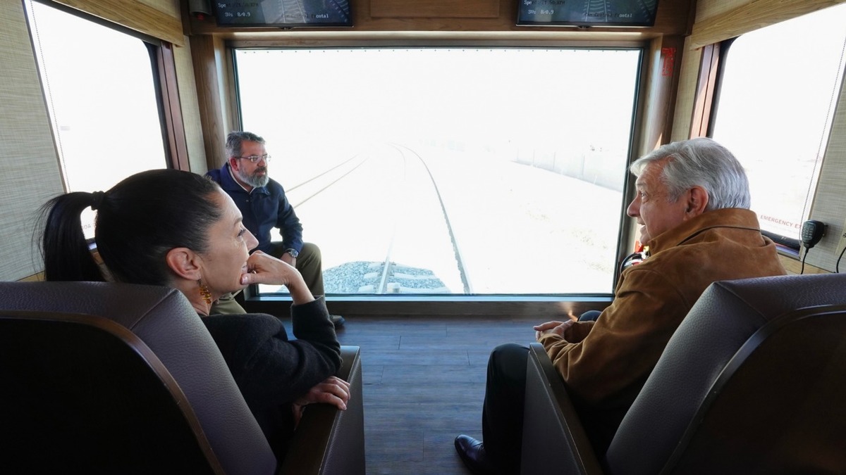 Claudia Sheinbaum fue una de las acompañantes del Presidente en este recorrido. (Especial)