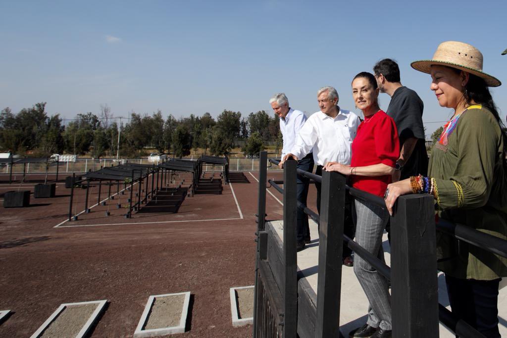 Claudia Sheinbaum realizó el recorrido en compañía del Presidente y del gobernador del Edomex | Especial