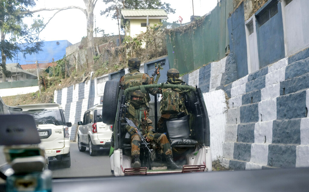Elementos militares en India. (AP)